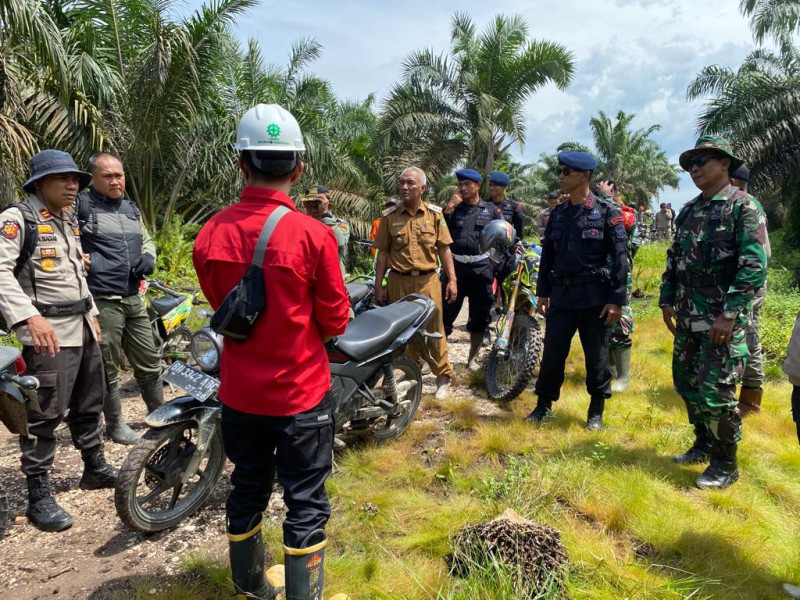 Koramil 03/Seberida Melakukan Giat Patroli Gabungan Penanggulangan Bencana Karlahut di Kecamatan Batang Gansal
