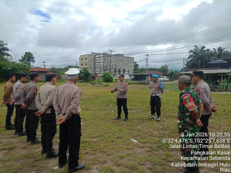 Polisi Dan Para Satuan Terkait Gelar Apel Oengamanan Kegiatan Motocross & Grasstrack 2026