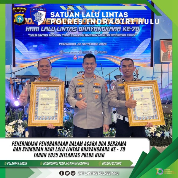Mantap, Satlantas Polres Inhu Borong Juara Lomba Hari Lalu Lintas Bhayangkara