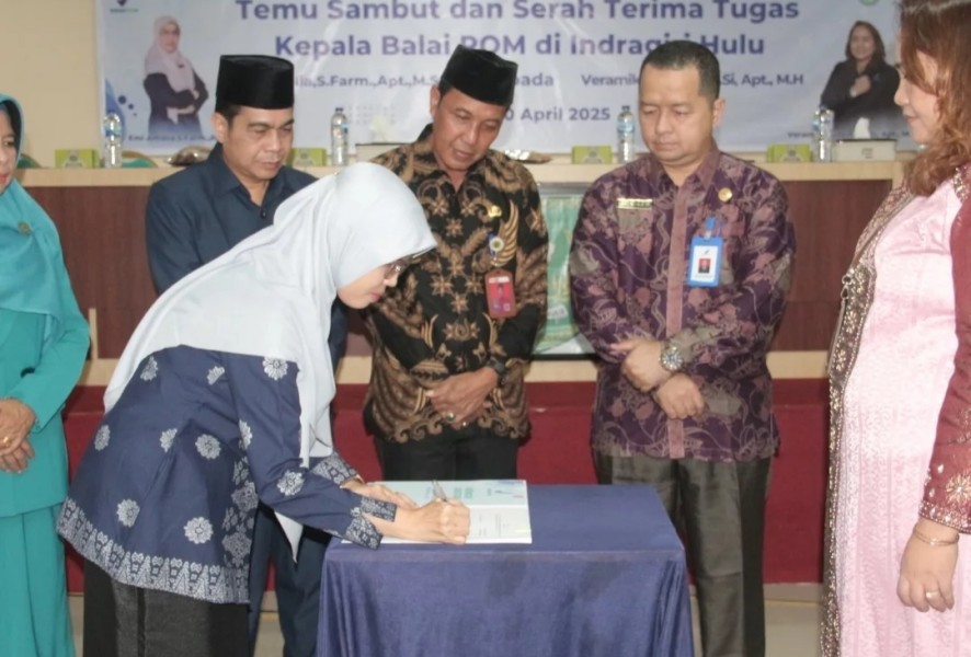 Temu Sambut dan Serah TerimaTugas Kepala Balai POM di Indragiri Hulu