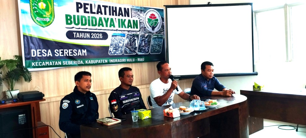 Dorong Ekonomi Warga, Pemdes Seresam Gelar Pelatihan Budidaya Ikan