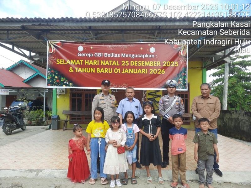 Polsek Seberida Gelar Patroli Minggu Kasih di Rumah Ibadah Umat Nasrani