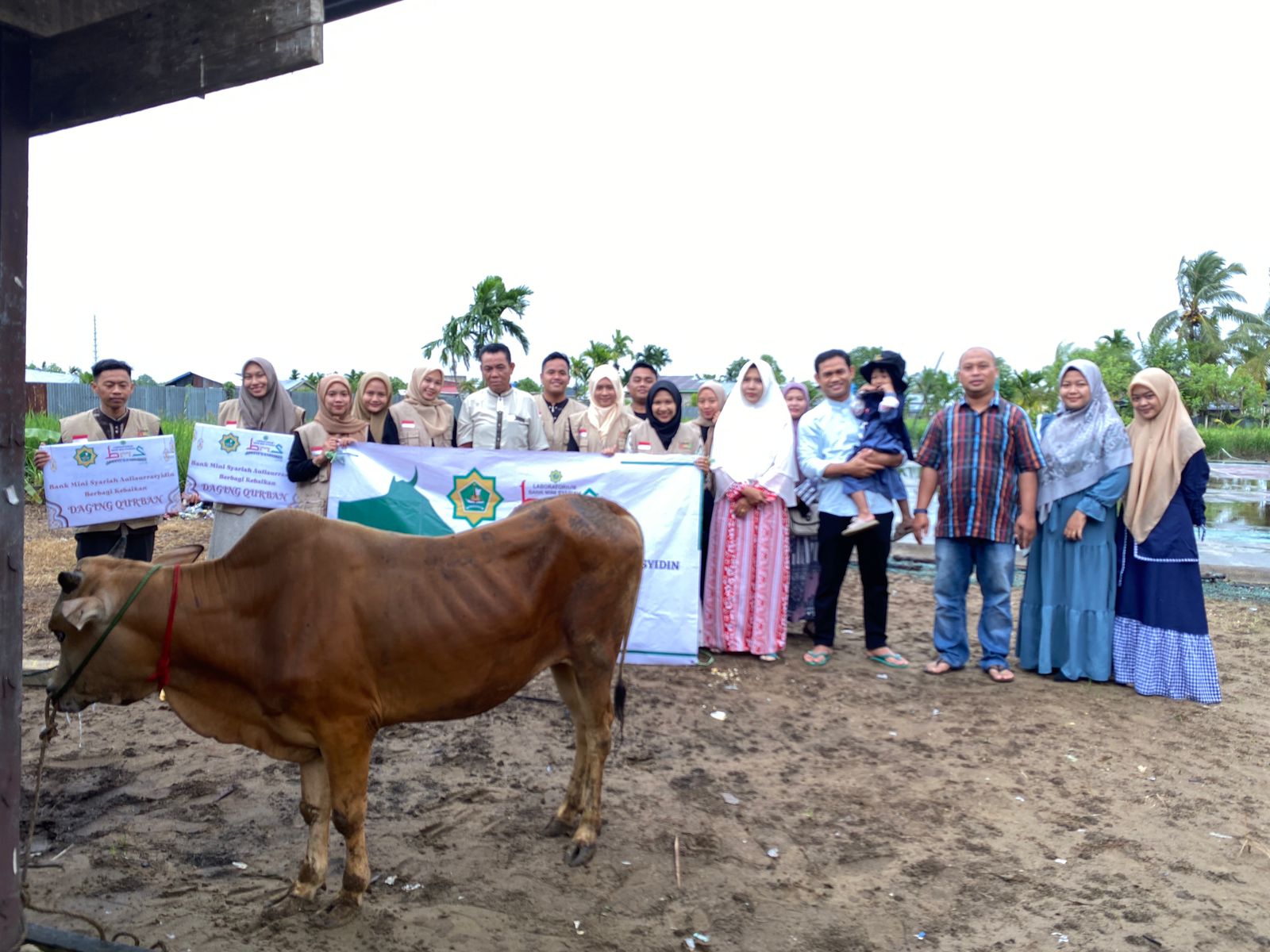 Bank BMS STAI Auliaurrasyidin Berbagi Daging Kurban