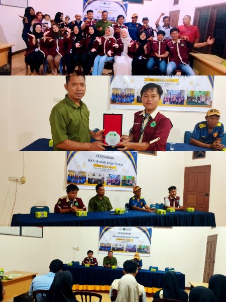 Mahasiswa UIN Suska Riau yang Melaksanakan KKN di Desa Danau Tiga Gelar Perpisahan, Ini Pesan Kades