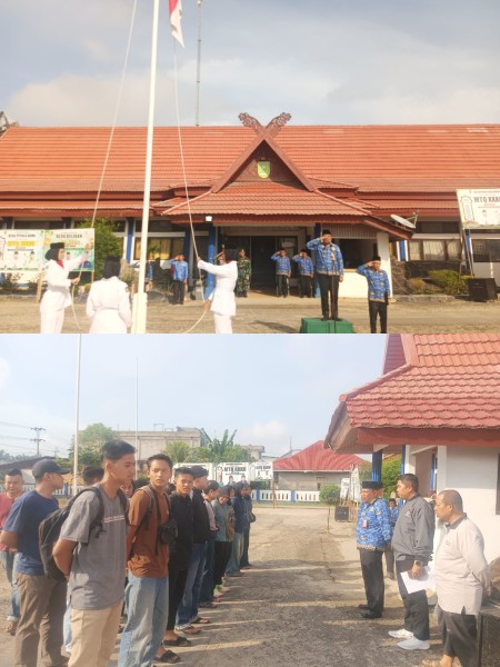 Camat Seberida Pimpin Upacara Hari Kesadaran Nasional dan Lepas Kontingen Voli ke Ajang Bupati Cup 2025