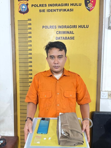 Simpan Tiga Paket Sabu di Saku Celana, Warga Pangkalan Kasai Diciduk Satres Narkoba