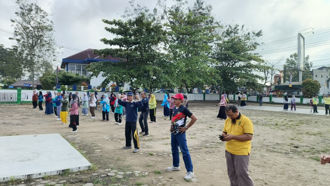 Kecamatan Seberida Gelar Senam Sehat Bersama Lintas Instansi