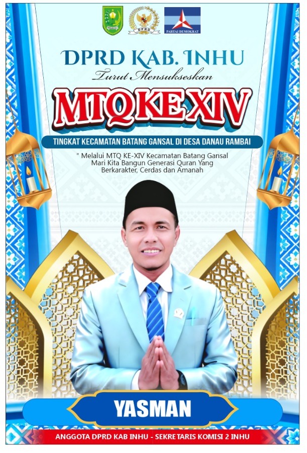 Yasman Harap MTQ XIV Batang Gansal di Danau Rambai Berjalan Lancar dan Meriah