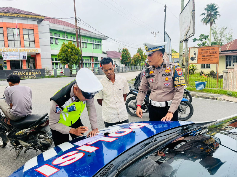 Dua Hari Operasi Patuh Polres Inhu, Ratusan Kendaraan Ditindak