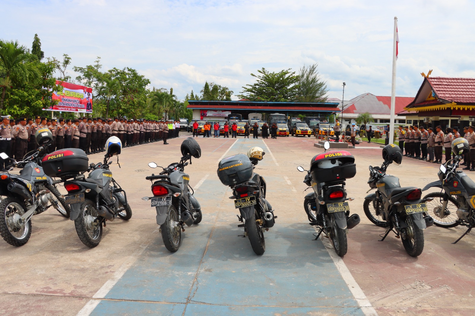Kapolres Inhu Pimpin Apel Kesiapsiagaan Penanggulangan Karhutla