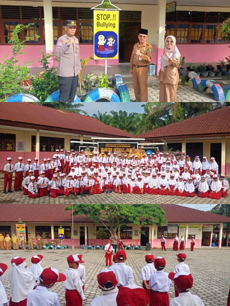 Polsek Seberida Gelar Sosialisasi Bahaya Narkoba dan Bullying di SDN 008 Buluh Rampai