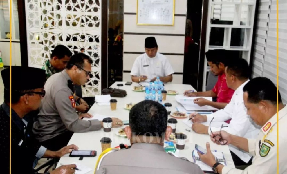 Sekda Hendrizal Pimpin Rapat Terkait Pengamanan MTQ Tingkat Provinsi Riau Ke-XLI di Kabupaten Indragiri Hulu