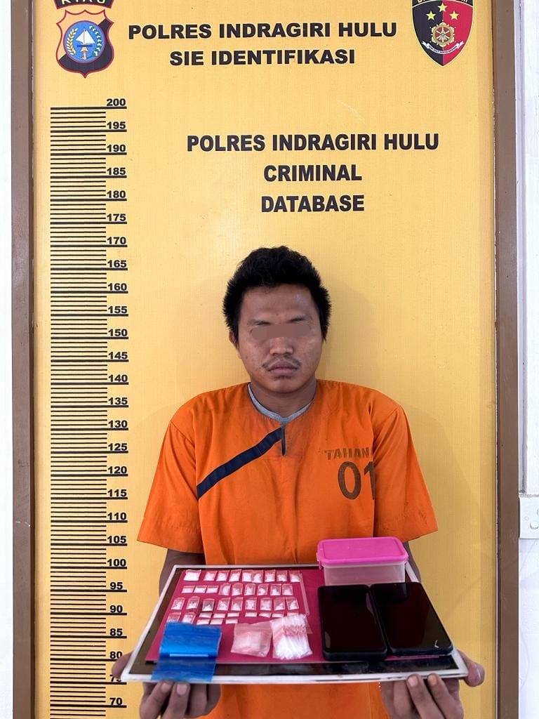 Satres Narkoba Polres Inhu Sikat Lagi Pengedar Sabu di Kecamatan Seberida