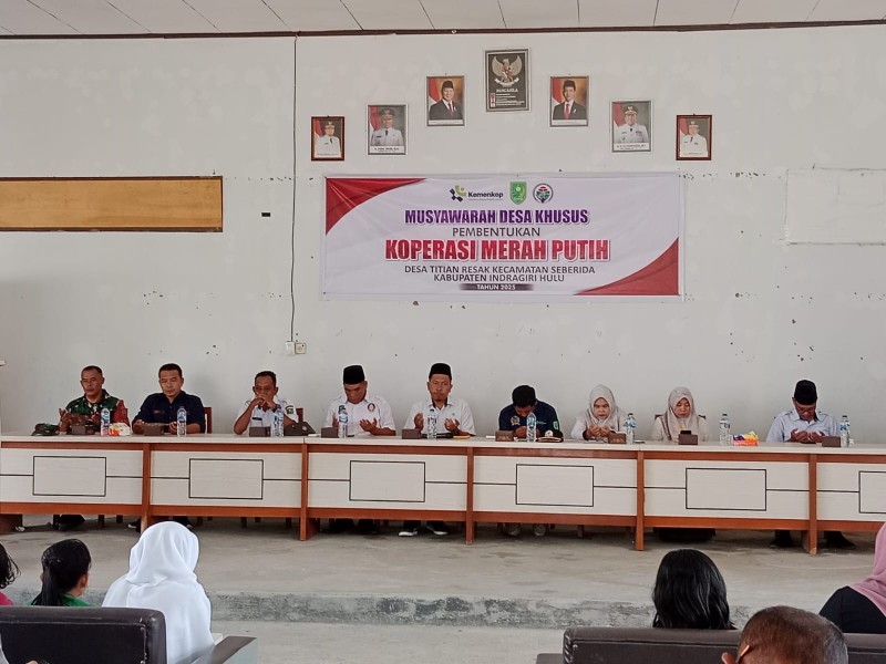Pemdes Titian Resak Bentuk Kepengurusan Koperasi Desa Merah Putih