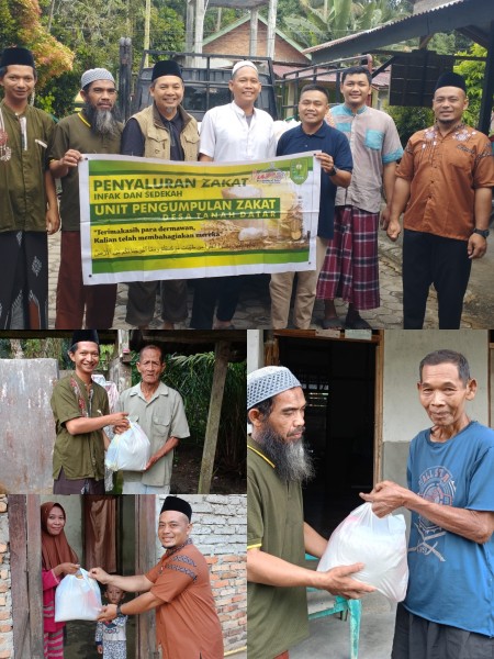UPZ Desa Tanah Datar Salurkan Zakat Door to Door, 135 Mustahik Terima Bantuan Rp21,7 Juta