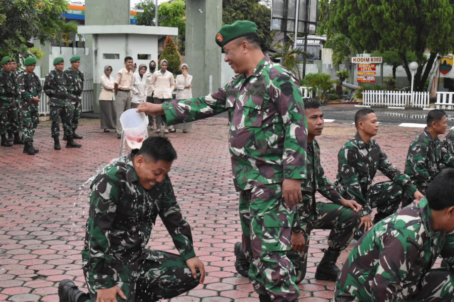 Kodim 0302 /Inhu Gelar Acara Koprapot Kenaikan Pangkat Periode (01-04-23)