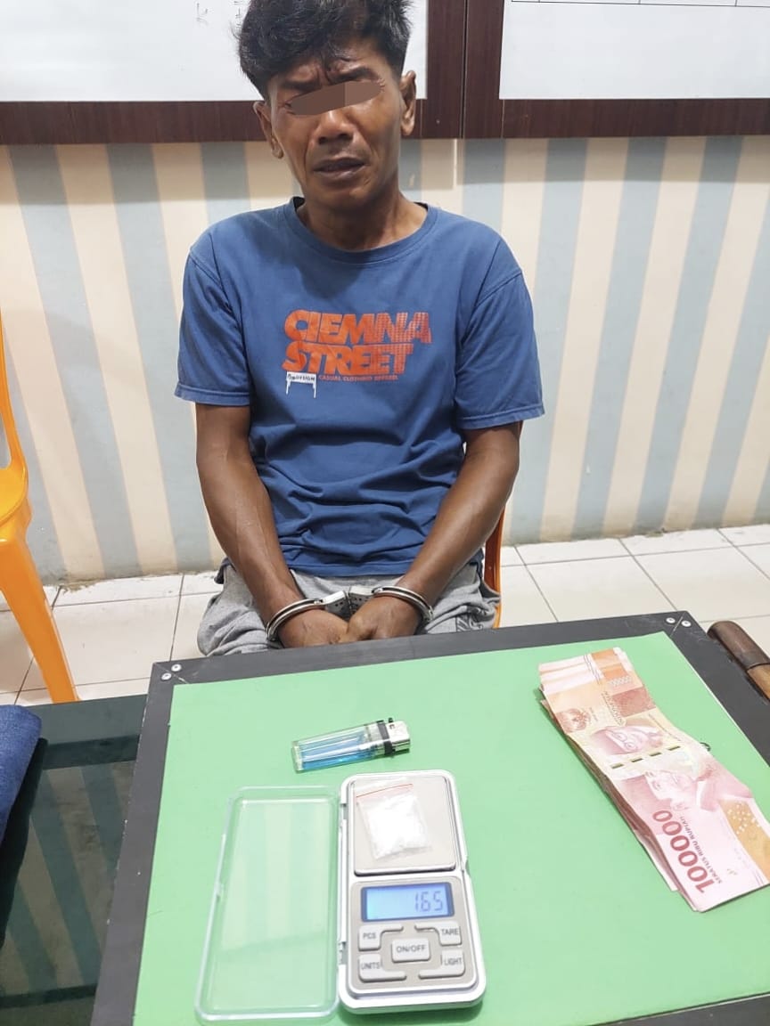 Edarkan Sabu, Warga Kota Lama Dibekuk Polsek Rengat Barat