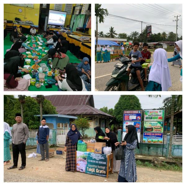 SDN 010 Seresam Bagi-Bagi Takjil dan Buka Bersama di Hari Terakhir Sekolah Bulan Ramadhan
