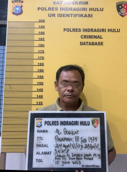 Gegara Palsukan Ijazah, Kades Pasir Ringgit Diamankan Polres Inhu