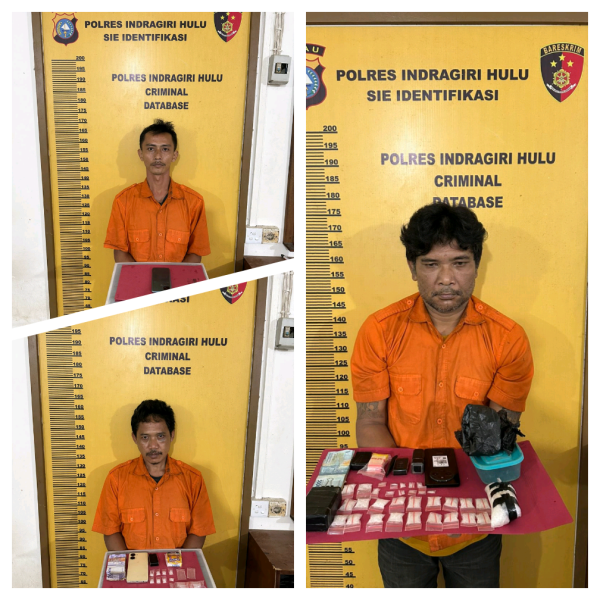 Berawal Penangkapan Bandar Sabu dengan Modus Memancing, Polres Inhu Ringkus Pemasok dan Sita Ratusan Grams