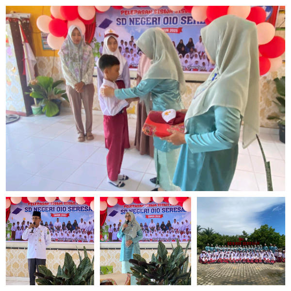 Berlangsung di Ruang Kelas, Inilah Pelepasan Kelas Vl di SDN 010 Seresam dengan Tema 