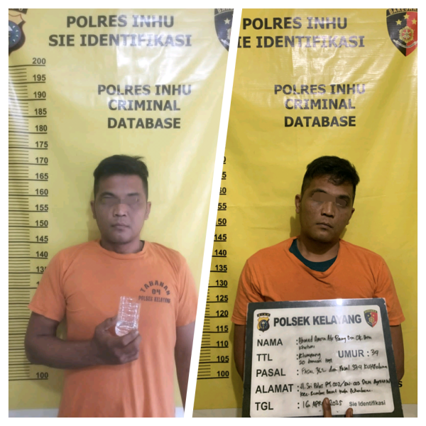 Polsek Kelayang Bekuk Maling Onderdil Alat Berat, Ternyata Pelakunya Positif Gunakan Sabu