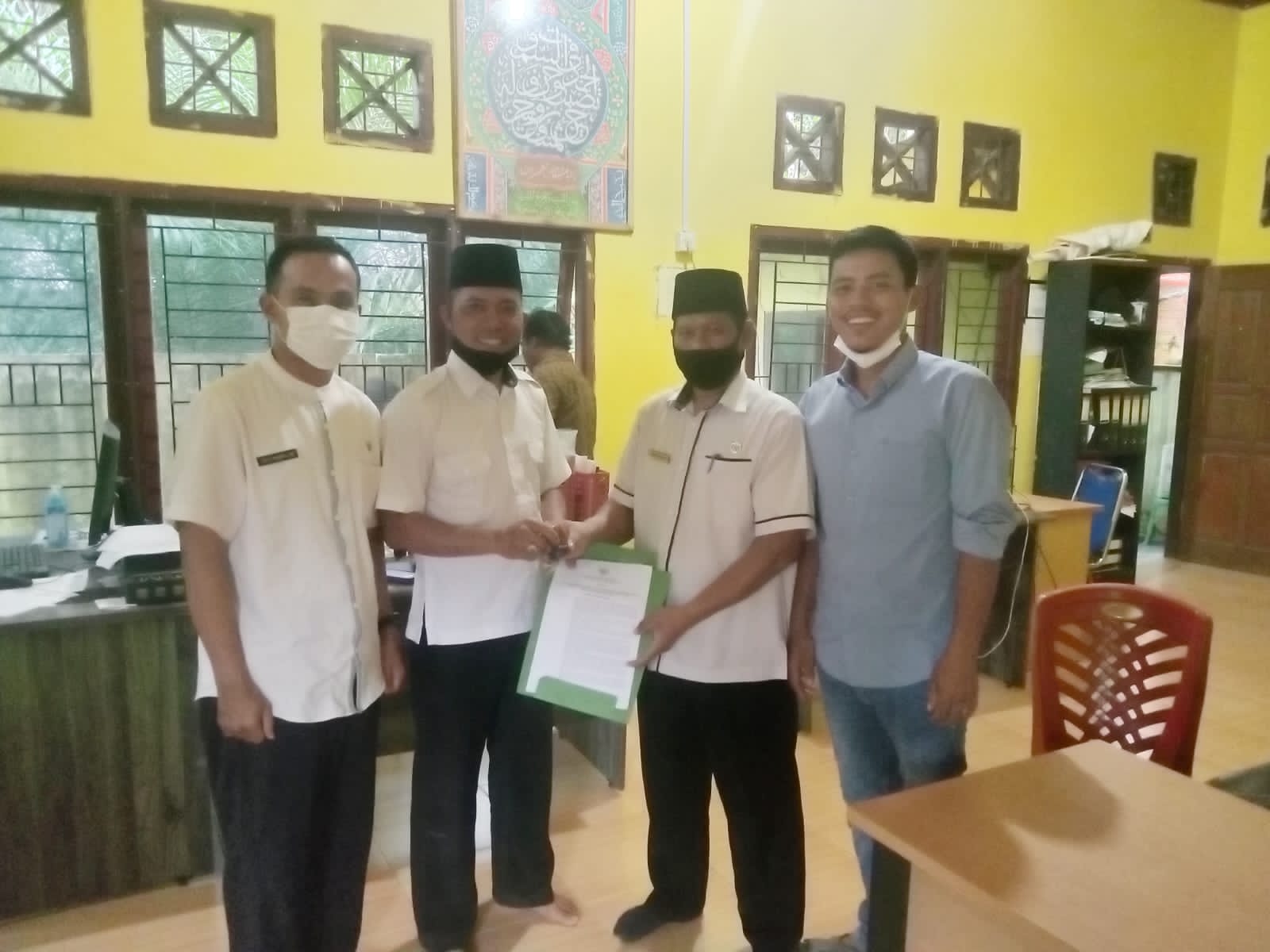 Sertijab Kades Danau Tiga Lanjut Pembagian BLT