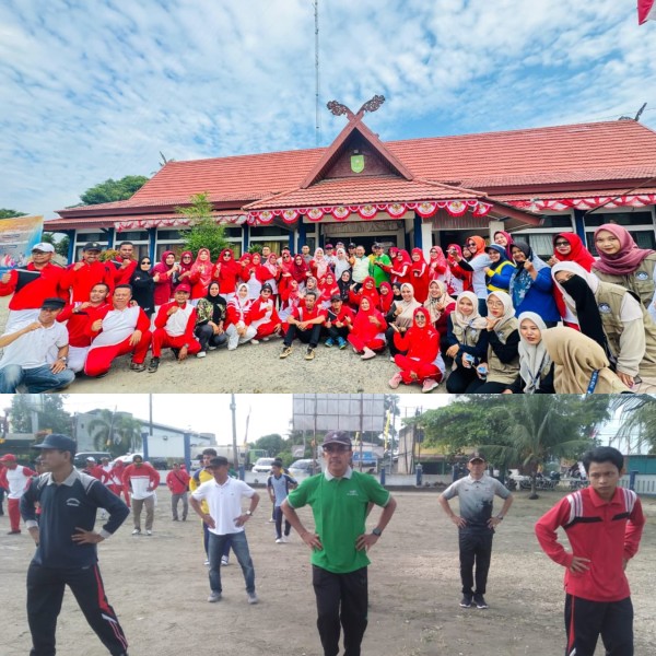 Kantor Camat dan Korwil Pendidikan Gelar Senam Bersama