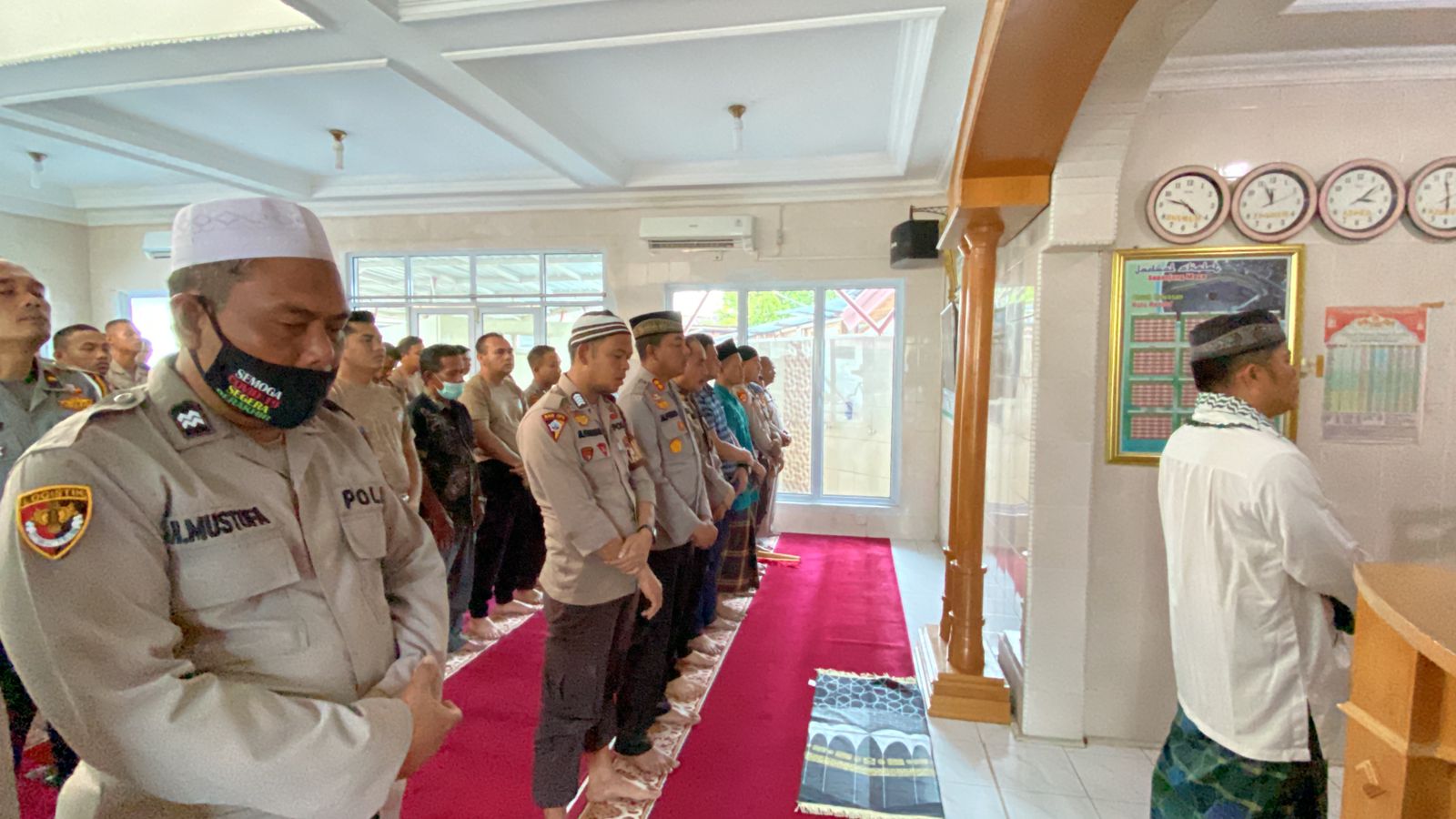 Untuk Korban Gempa Cianjur, Polres Inhu Gelar Sholat Gaib, Zikir dan Doa Bersama