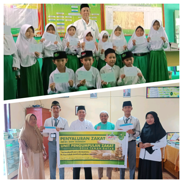 UPZ Desa Tanah Datar Berikan Beasiswa kepada 16 Siswa yang Layak Menerima