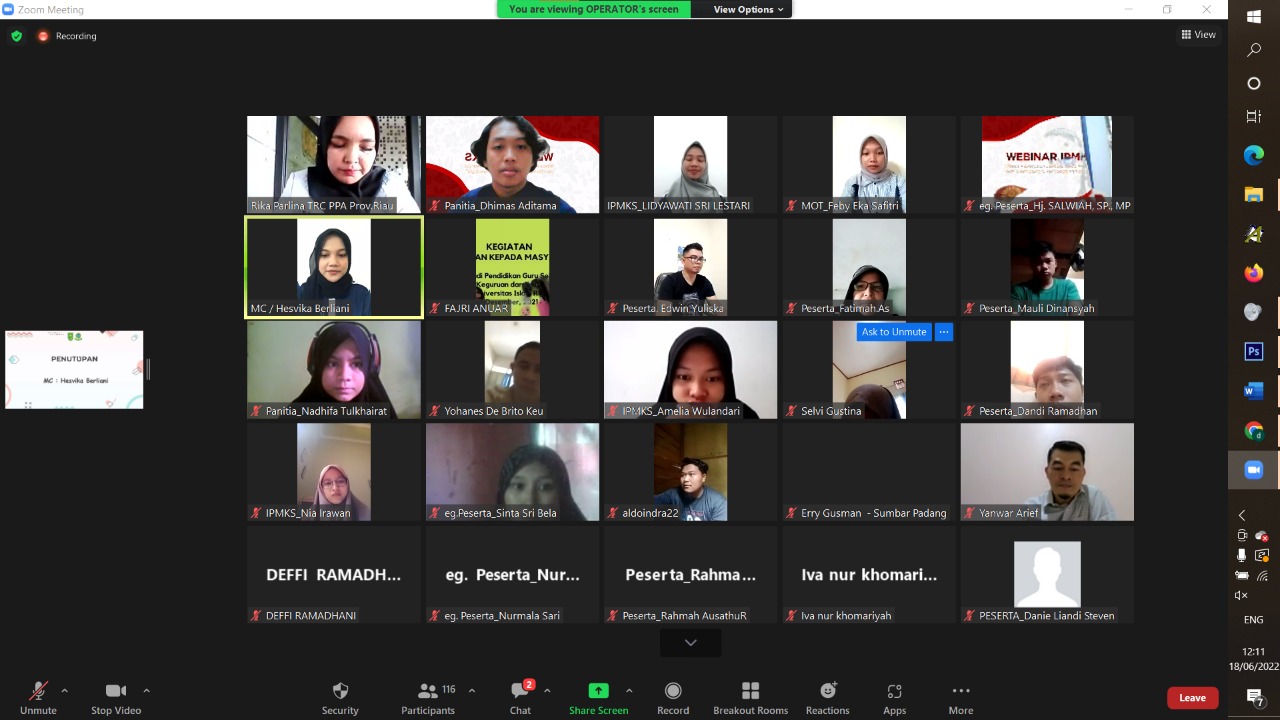 IPMKS Sukses Gelar Webinar Online