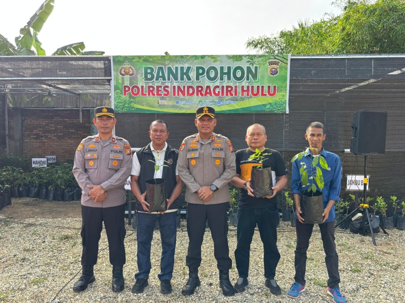 Beringati HPN ke-80, Polres Inhu Launching Bank Pohon dan Perkuat Sinergi Bersama Insan Pers