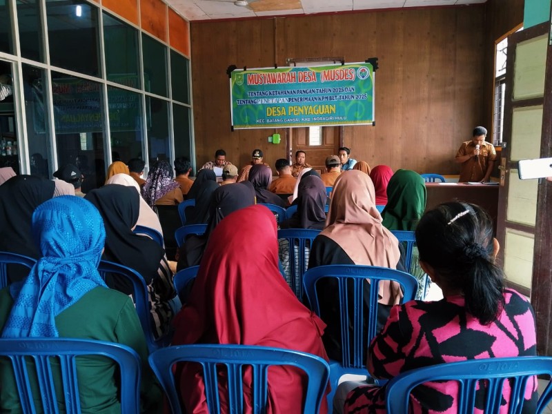 Desa Penyaguan Gelar Musdes, Bahas Ketahanan Pangan dan Penetapan Penerimaan KPM BLT