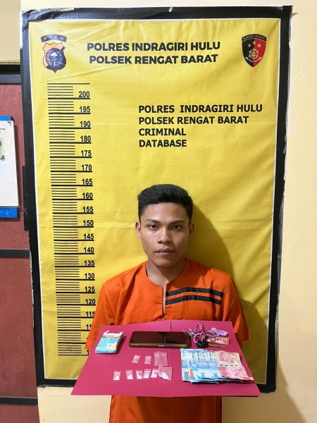 Kedapatan Simpan Lima Paket Sabu, Bolot Diciduk Polsek Rengat Barat