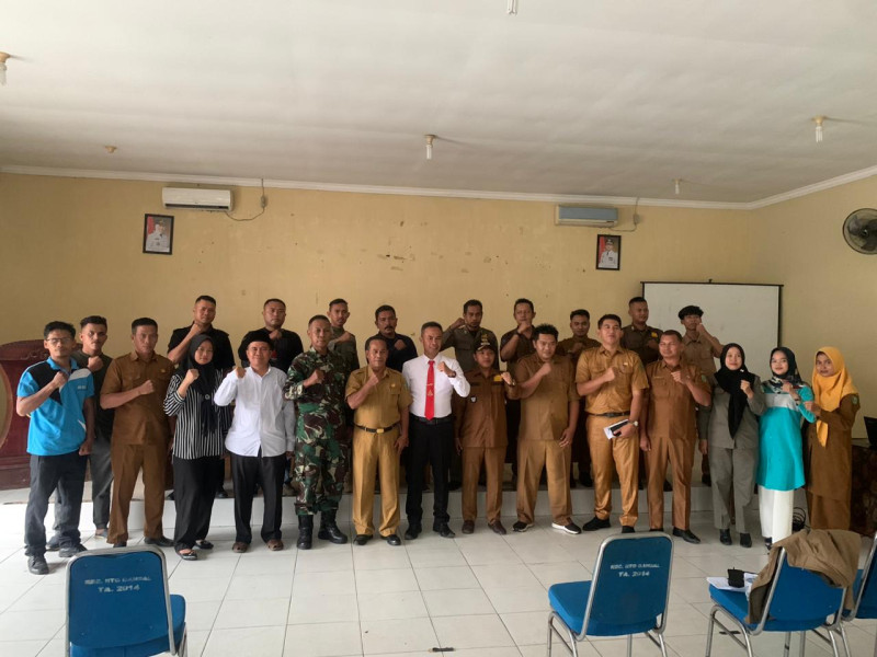 Kapolsek yang Diwakili Kanit Reskrim Hadiri Giat Evaluasi, Sosialisasi dan Penanganan Karhutla