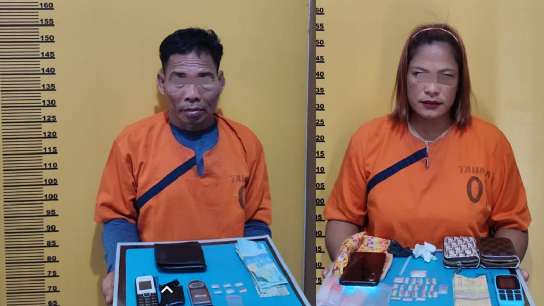 Sepasang Pengedar Sabu di Rengat Dibekuk Polres Inhu