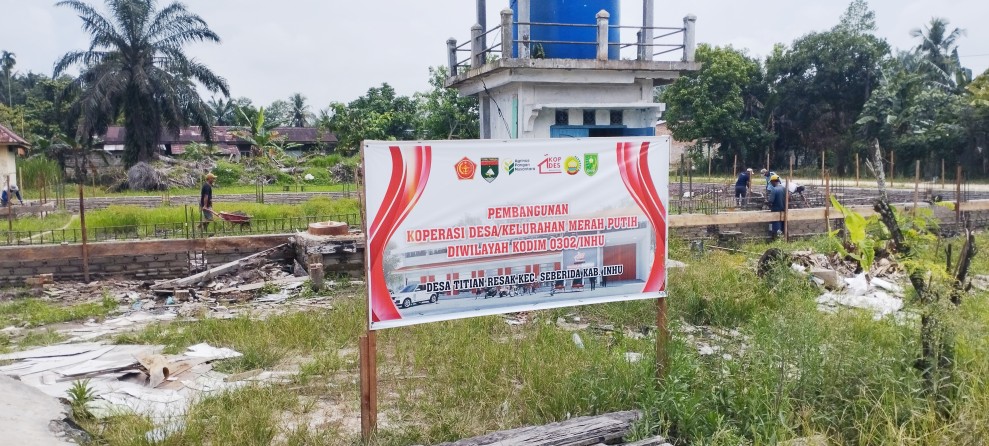 Pemdes Titian Resak Mulai Bangun Gedung Koperasi Merah Putih