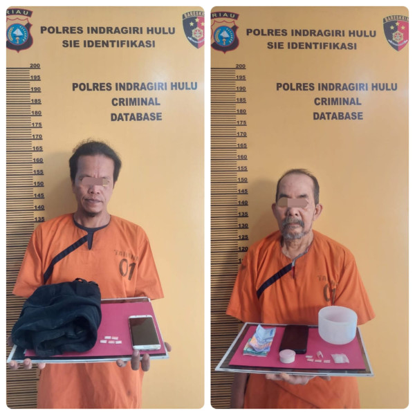 Kasat Baru, Satres Narkoba Polres Inhu Ringkus 2 Pengedar Sabu di Rengat