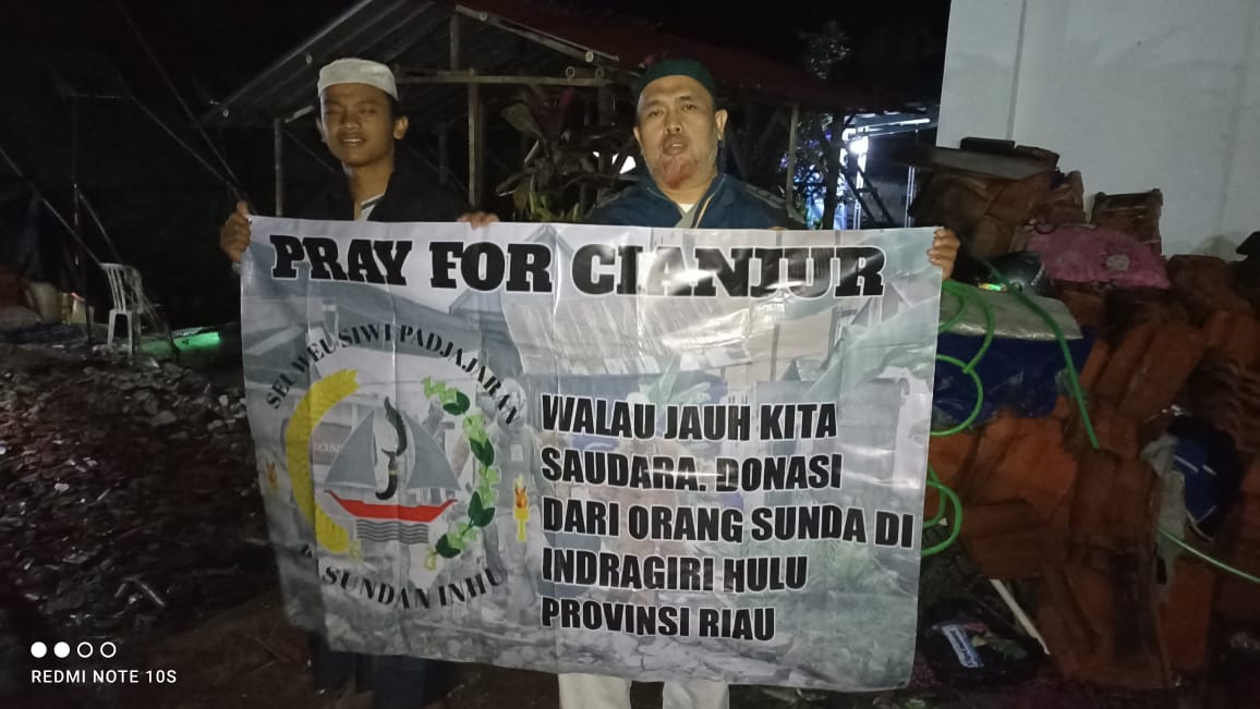 Bantuan dari Pasundan Inhu Sudah Diterima oleh Korban Gempa Cianjur