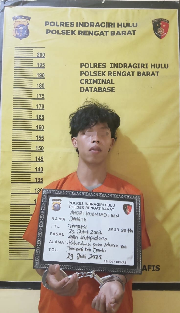 Alasan Beli Rokok, Motor Bos Sendiri Dijual ke Provinsi Jambi, Polsek Rengat Barat Tangkap Penadah