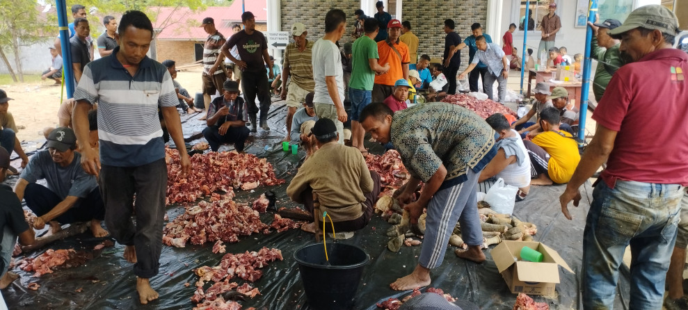 Satu Masjid dan Dua Musala Potong 24 Ekor Hewan Kurban