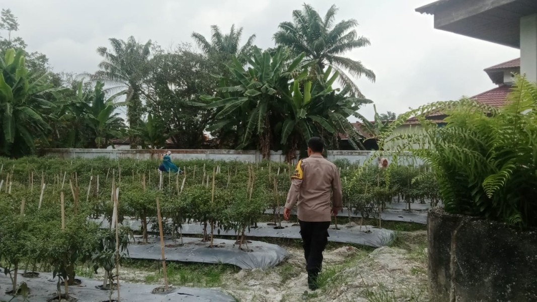 Bhabinkamtibmas Desa Beligan Aktif Dukung Program Ketahanan Pangan Nasional