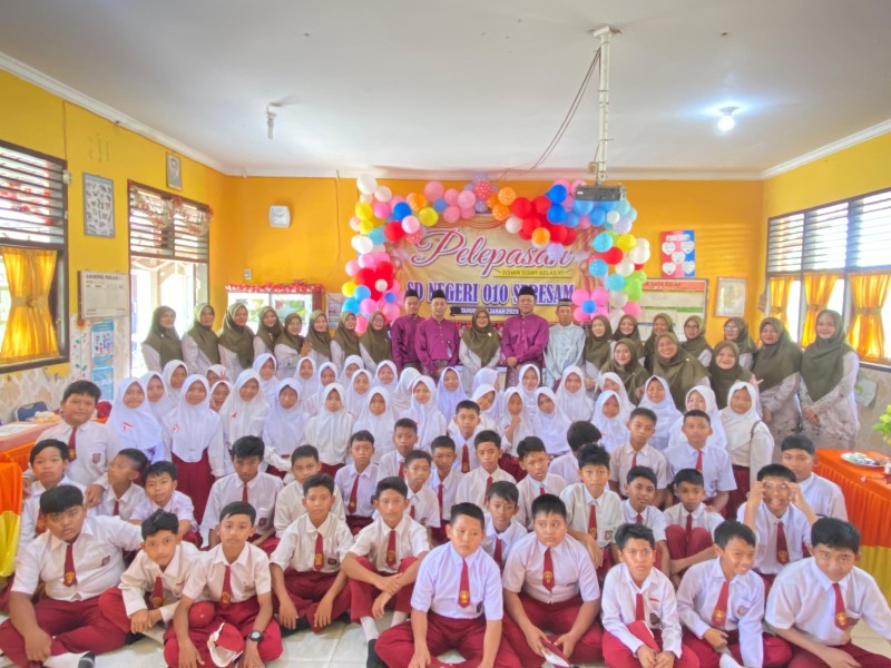 62 Siswa Kelas VI SDN 010 Seresam Resmi Dilepas, Kepala Sekolah Berpesan Terus Raih Prestasi