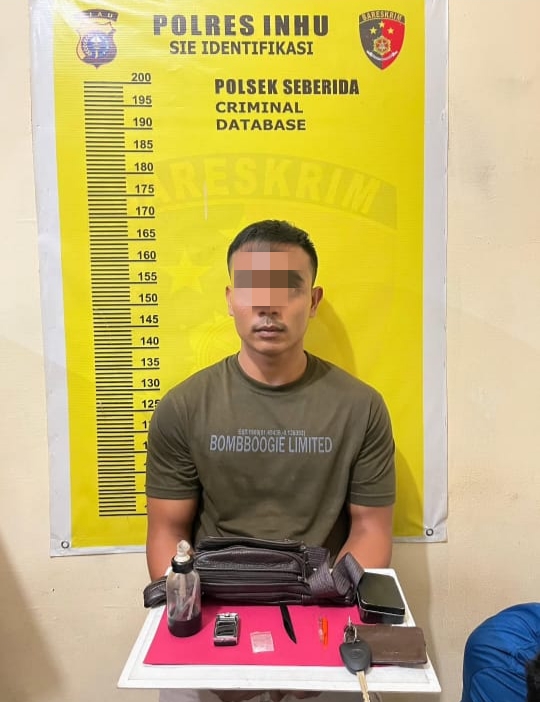 Polsek Seberida Amankan Pelaku Penyalahgunaan Narkotika di Sebuah Wisma