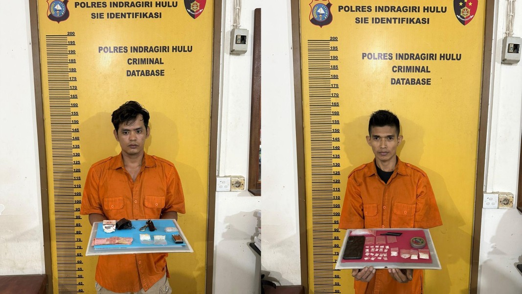 Dua Pengedar Sabu Ditangkap dalam Sehari, Satres Narkoba Polres Inhu Sapu Bersih Jalur Sungai Indragiri