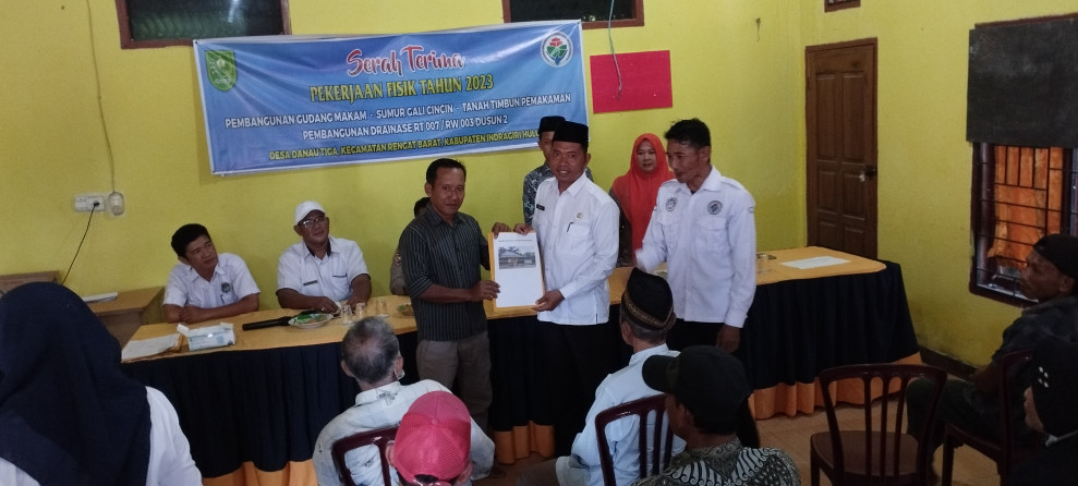 Pemdes Danau Tiga Gelar Serah Terima Pekerjaan Fisik dan Penyaluran BLT DD Tahap 2 Tahun 2023