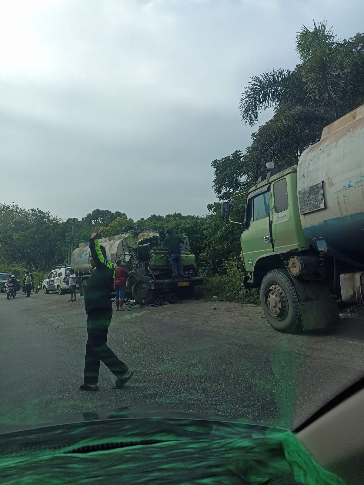 Laka di Jalan Lintas Timur Rengat Barat, Sopir Tanki SK Warga Pekanheran Meninggal Dunia