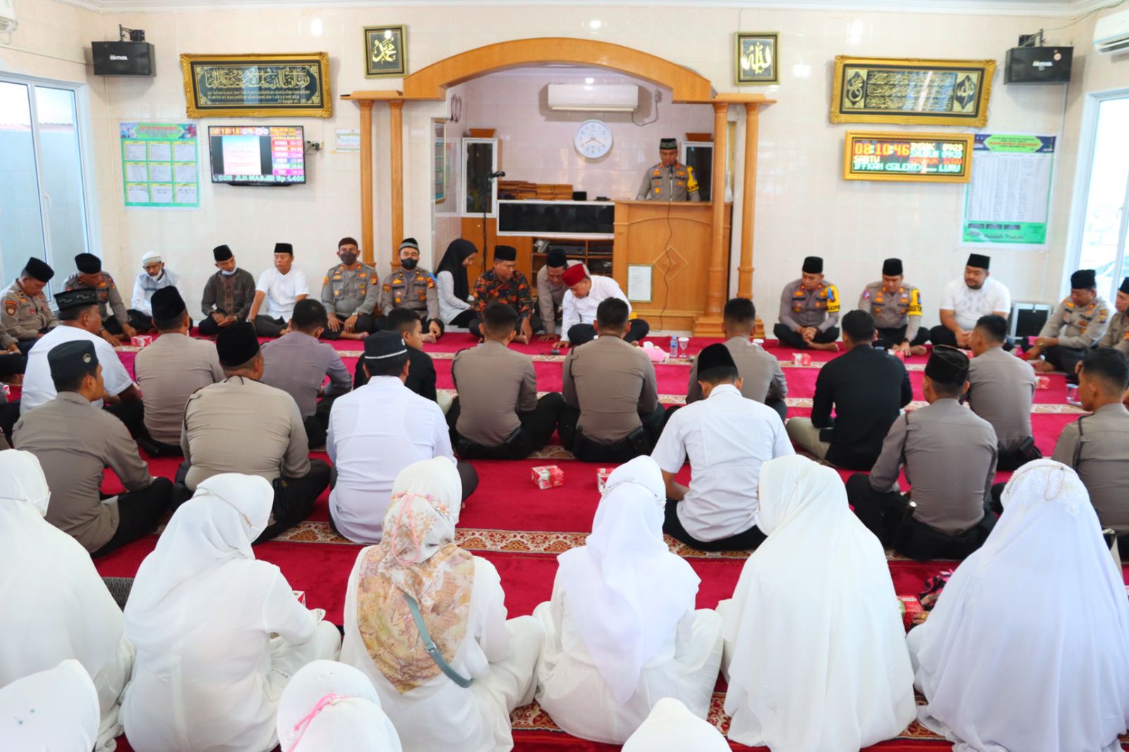 Polres Inhu, Peringati Maulud Nabi dan Doa Bersama Untuk Korban Kajuruhan