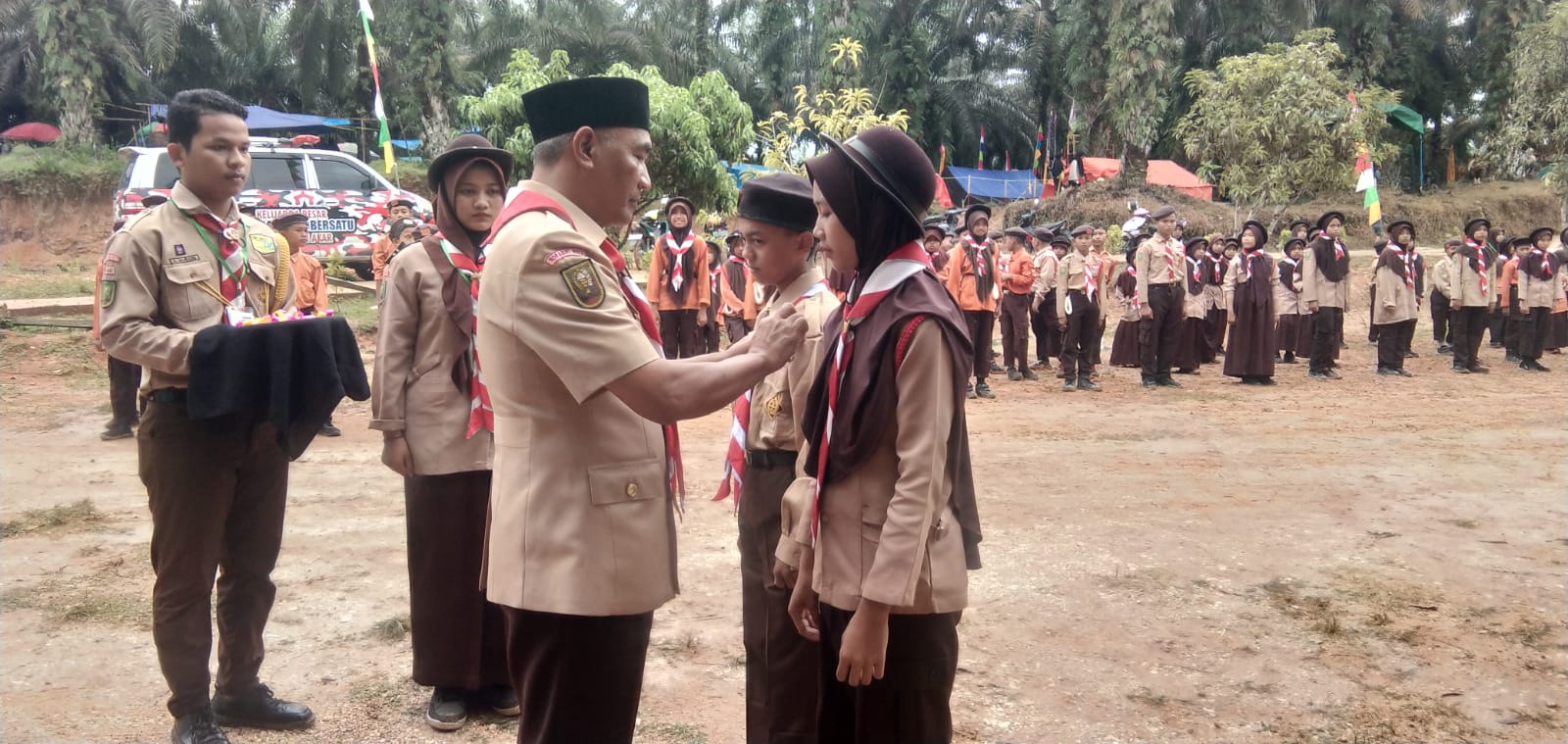 Camat Basuki SKM Buka Kegiatan Kemah Santri Yang Ke 5