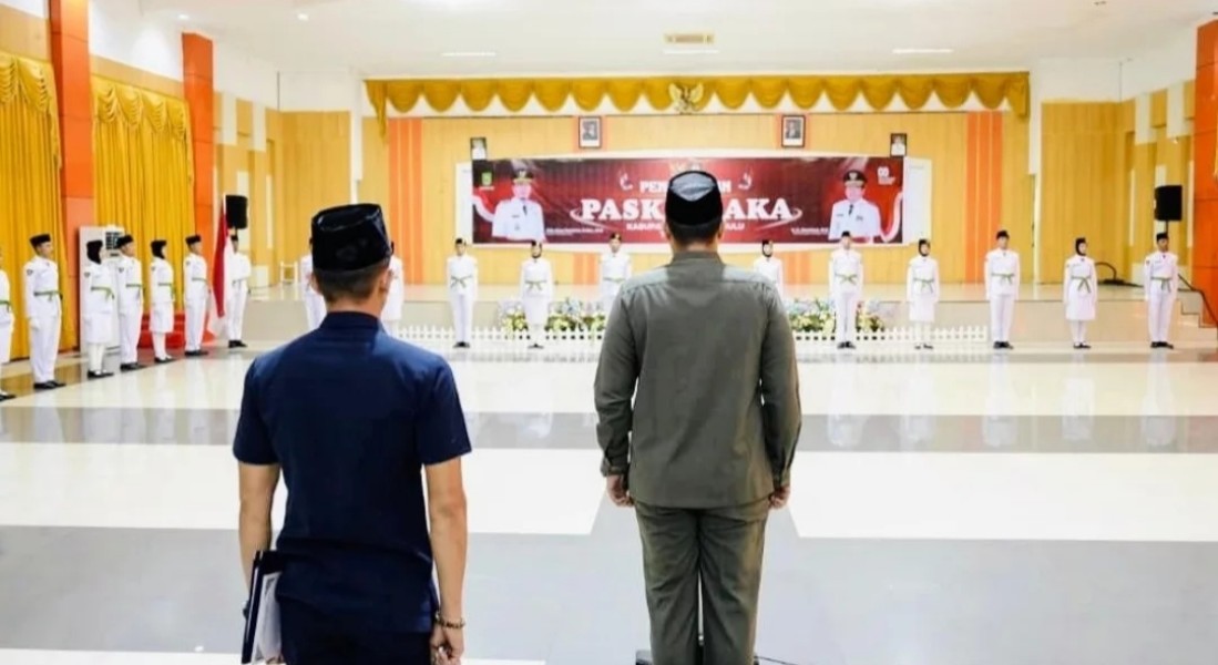 30 Anggota Paskibraka Kabupaten Dikukuhkan Bupati Inhu